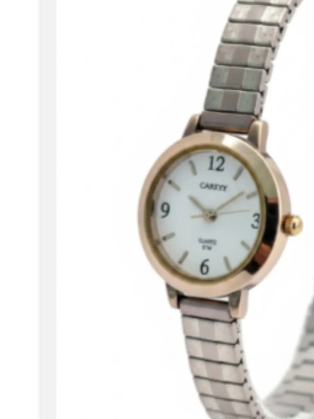Carriage by Timex Women's Quartz Watch Silver Tone Stretch Band Runs New Battery